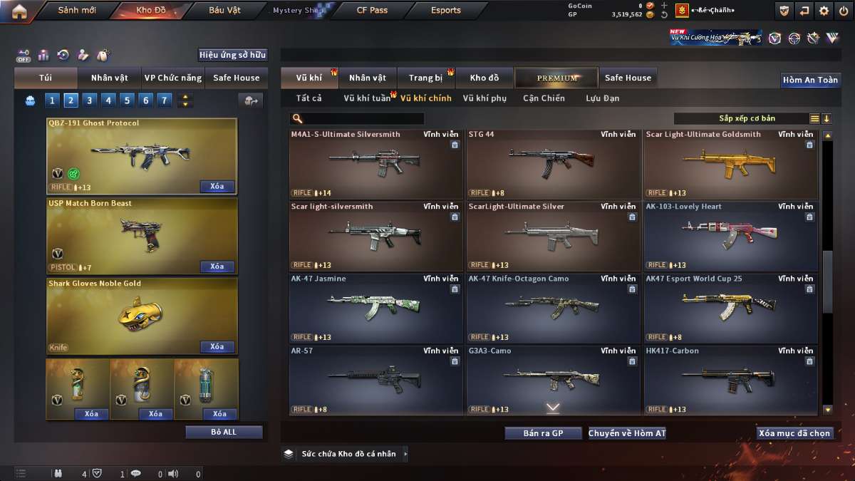shop acc cf uy tin gia re